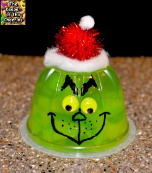 grinch fruit cup