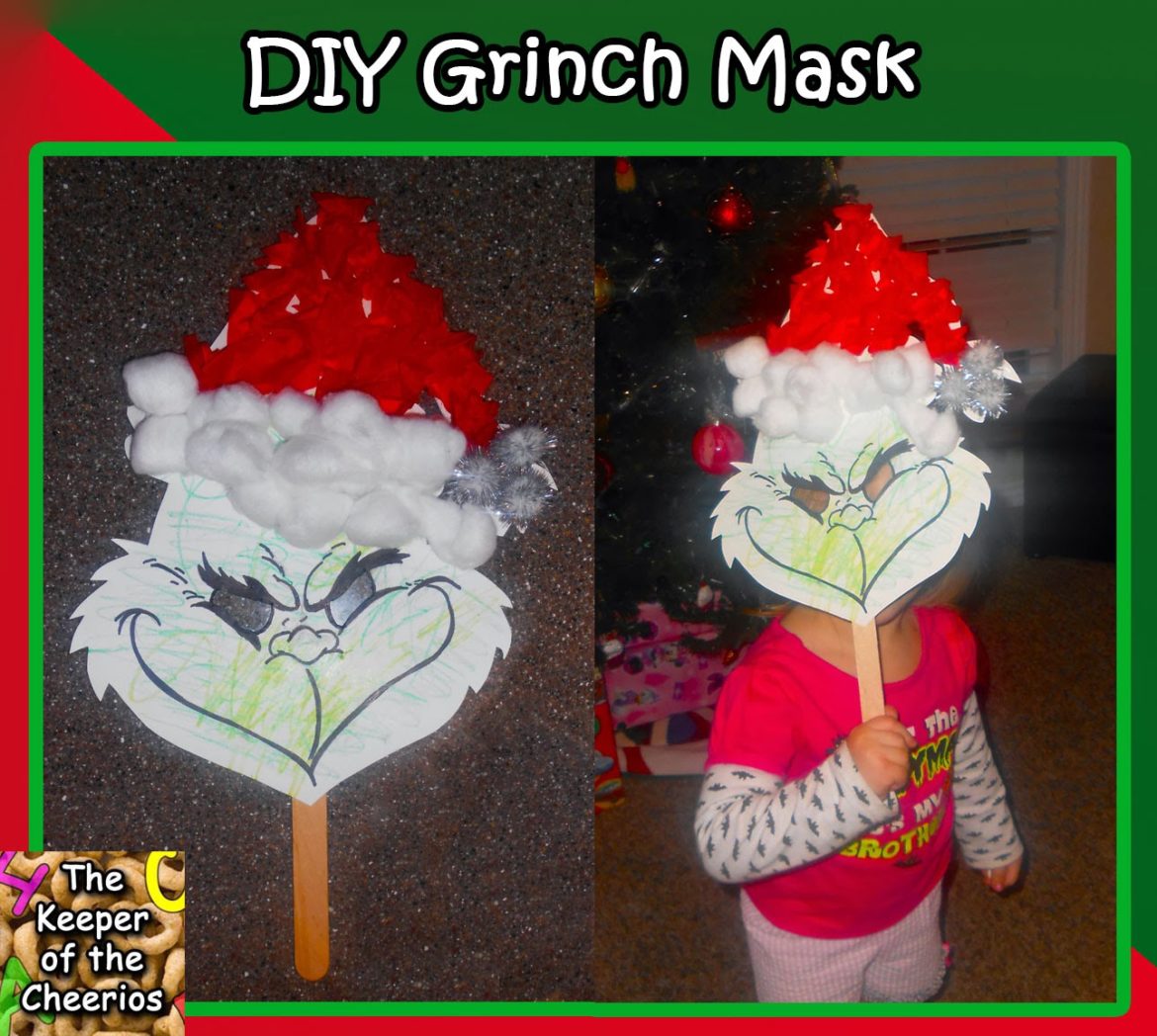 DIY Kids Grinch Mask The Keeper of the Cheerios