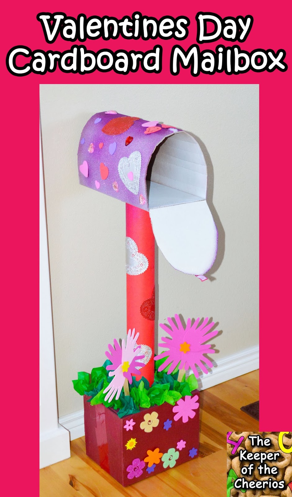 Valentines Day Cardboard Mailbox Diy The Keeper Of The Cheerios