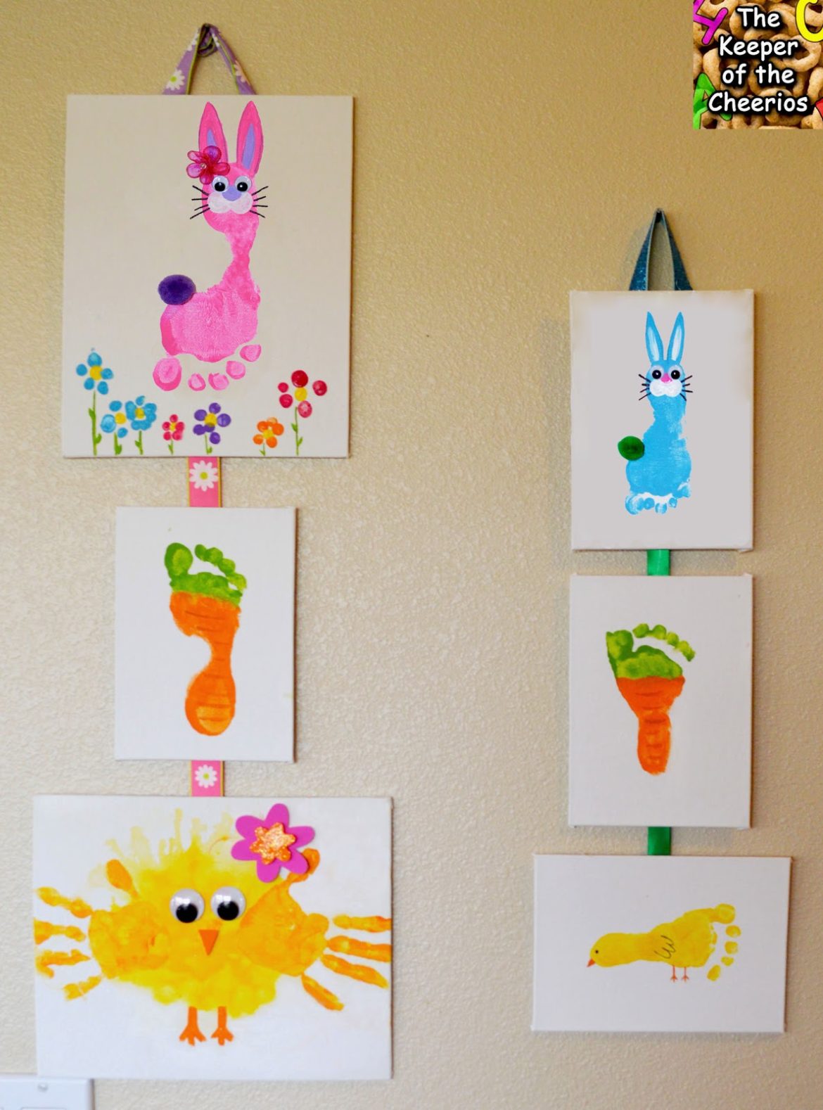 Easter Hand Print And Footprint Crafts The Keeper Of The Cheerios
