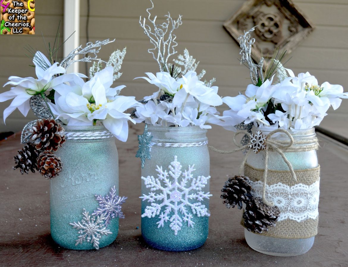 Winter Wonderland Mason Jars The Keeper Of The Cheerios
