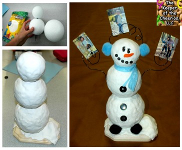 snowman picture holder