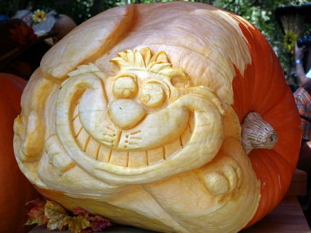 Cheshire cat pumpkin