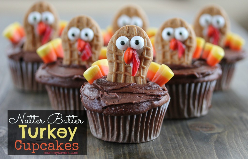 Nutter Butter Turkey Cupcakes - A fun Thanksgiving Recipe for Kids