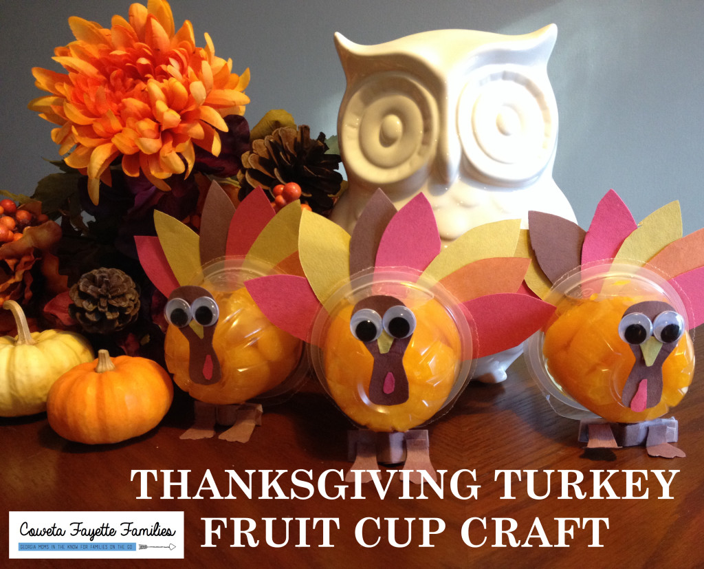 Thanksgiving Turkey Fruit Cup Craft