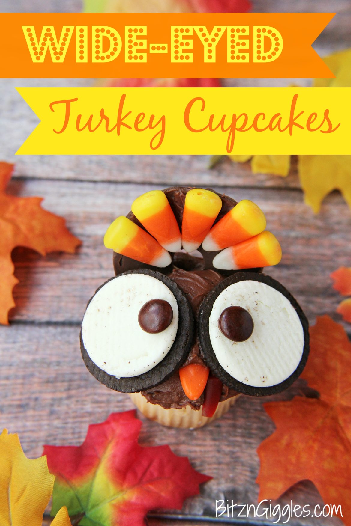 Wide Eyed Turkey Cupcakes