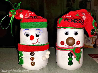 snowman mason jar crafts for kids