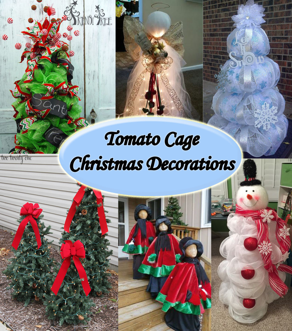 tomato cage christmas decorations