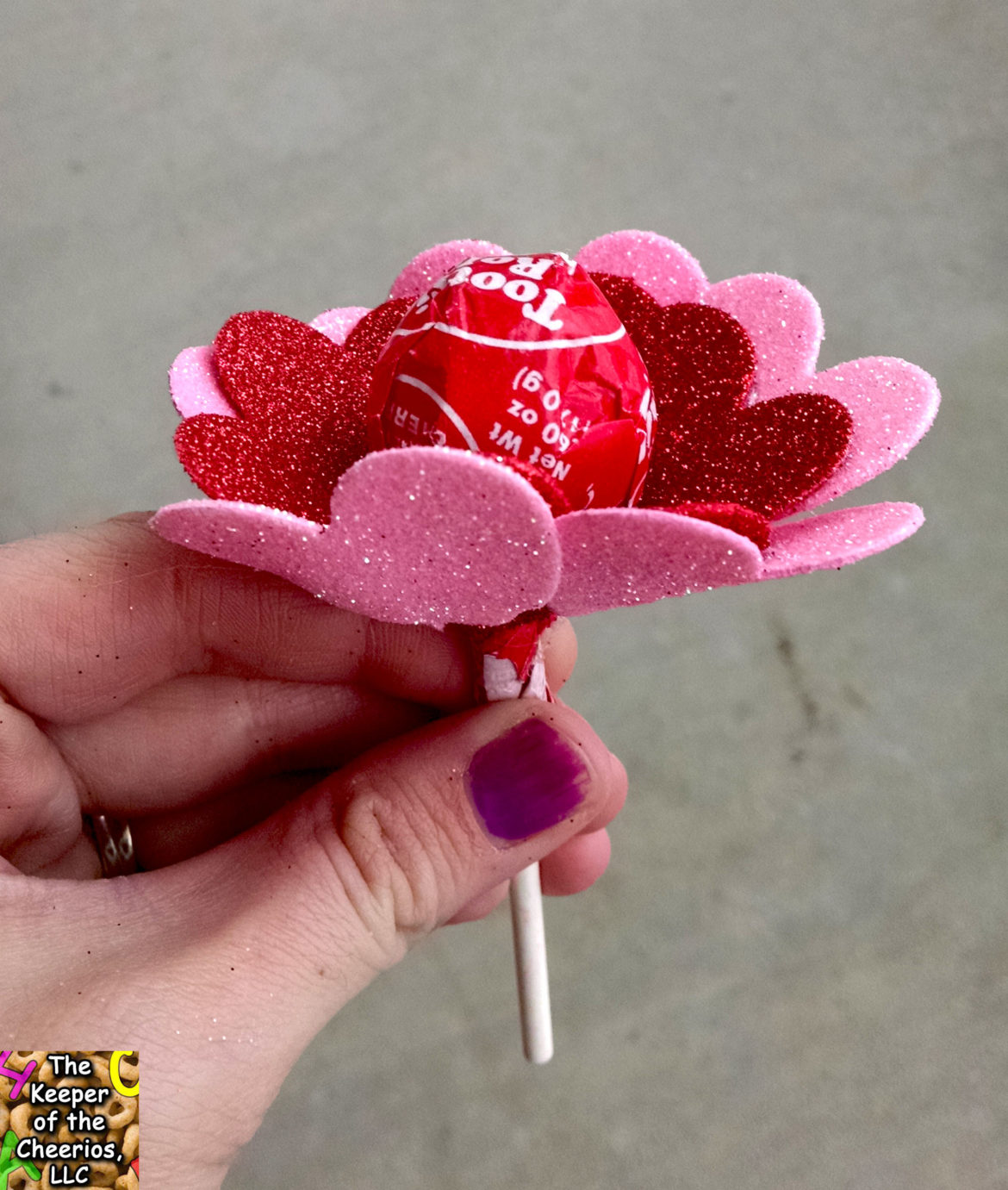 valentine heart flowers craft