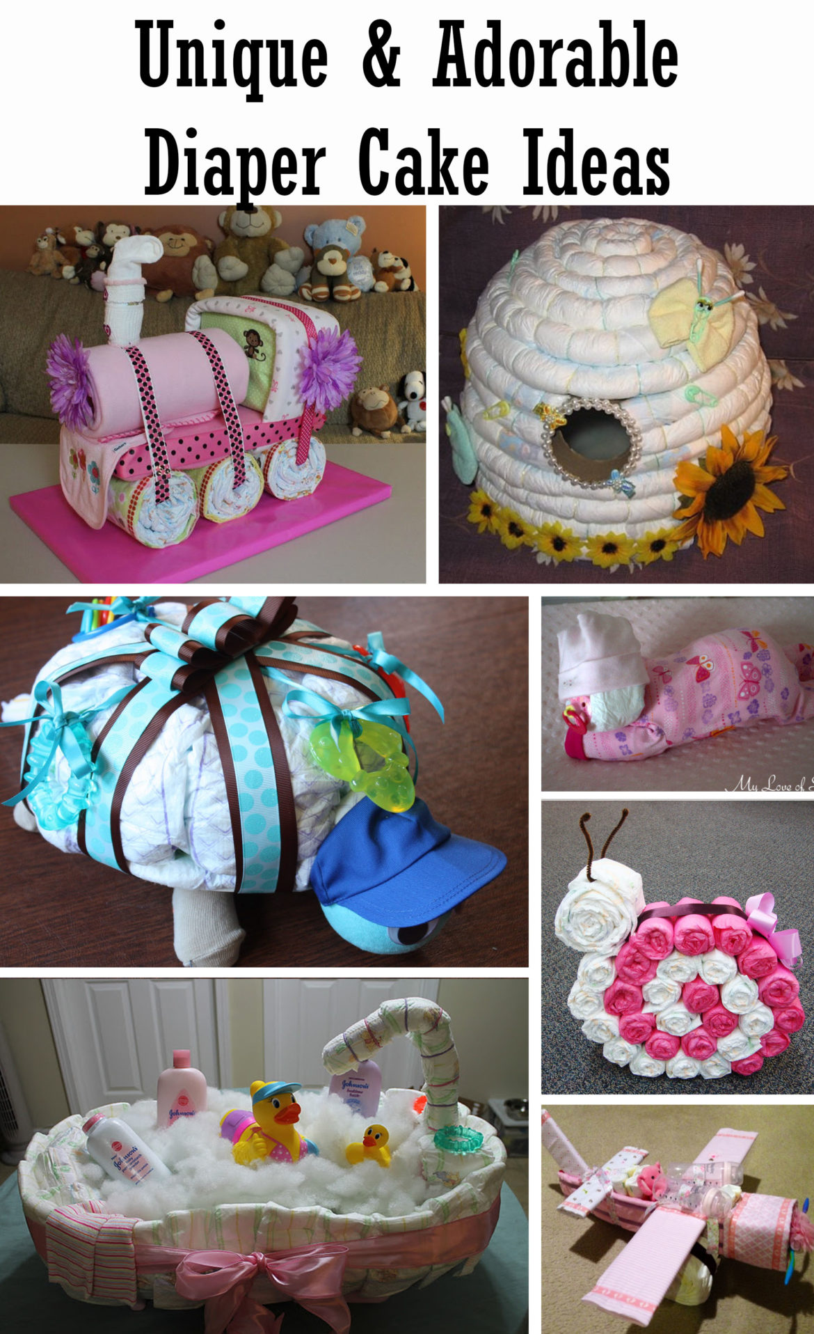 unique and adorable diaper cake ideas 2