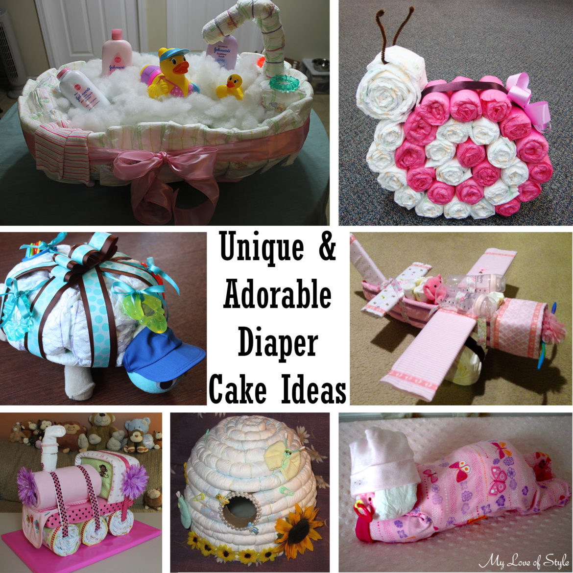 unique and adorable diaper cake ideas