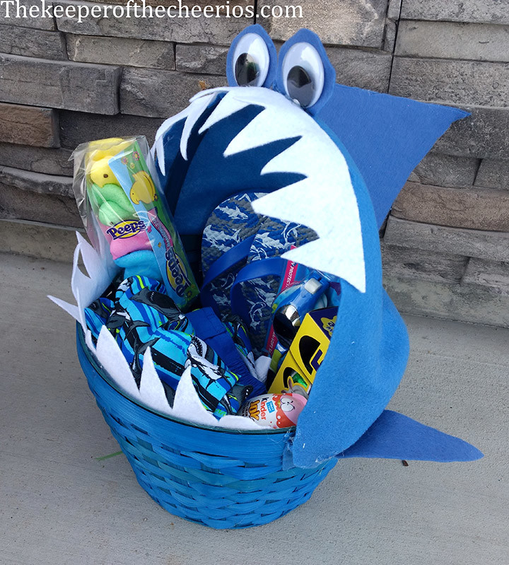 Shark Easter Basket - The Keeper of the Cheerios
