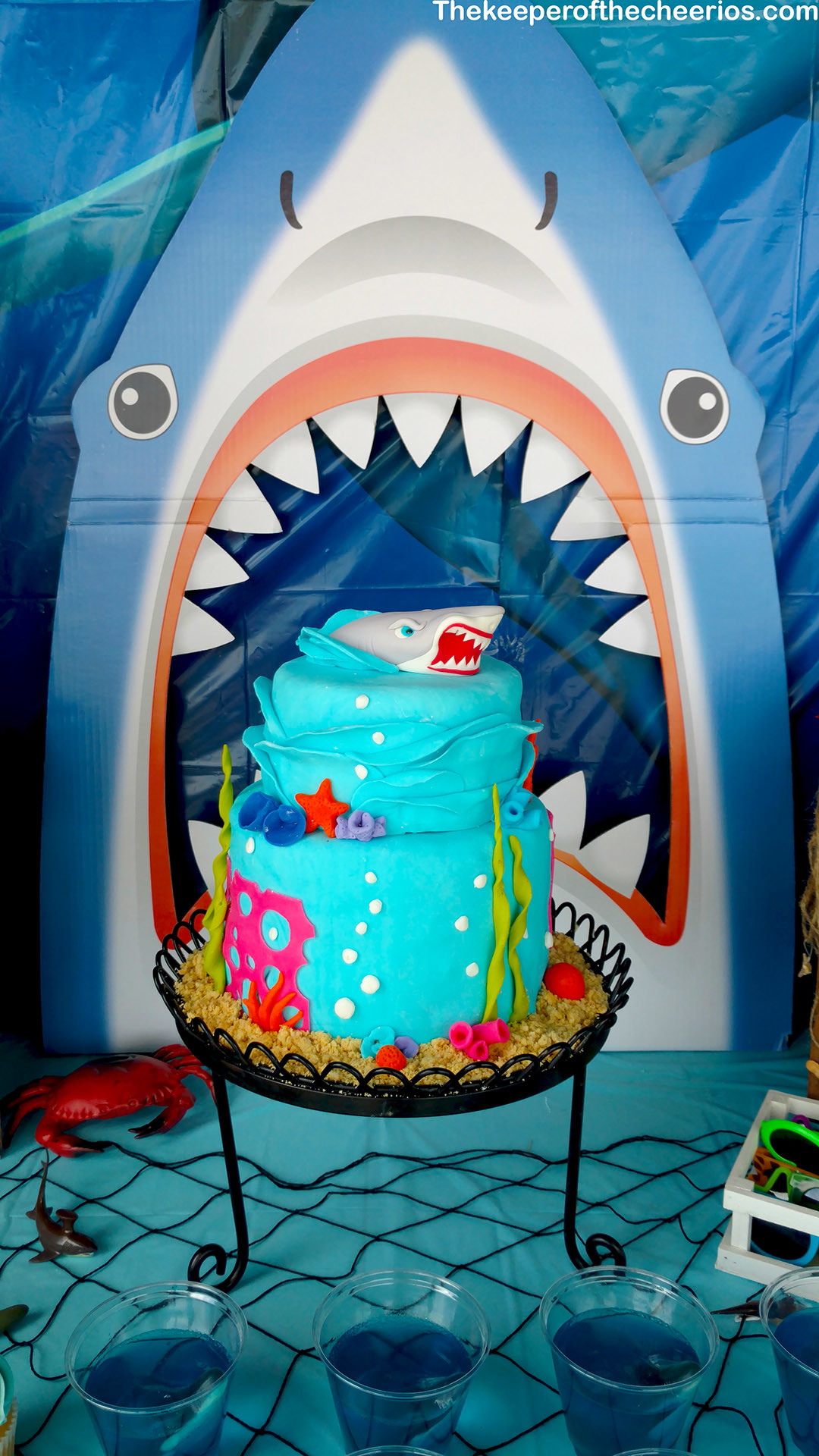 Shark Party Ideas - The Keeper of the Cheerios