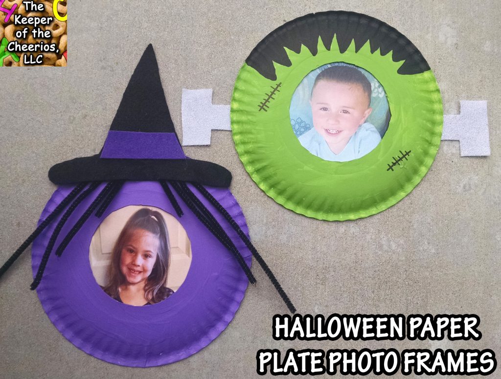 HALLOWEEN PAPER PLATE PHOTO FRAME The Keeper of the Cheerios