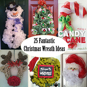 25 christmas wreath ideas sm