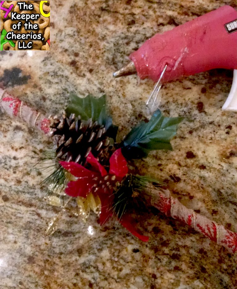 Burlap Wrapped Dollar Store Candy Canes The Keeper of the Cheerios