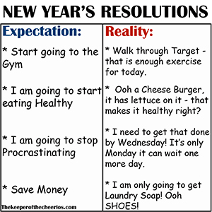 expectation vs reality new years resolution sm