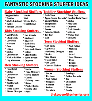 The Ultimate List of Stocking Stuffer Ideas – Motivation for Mom