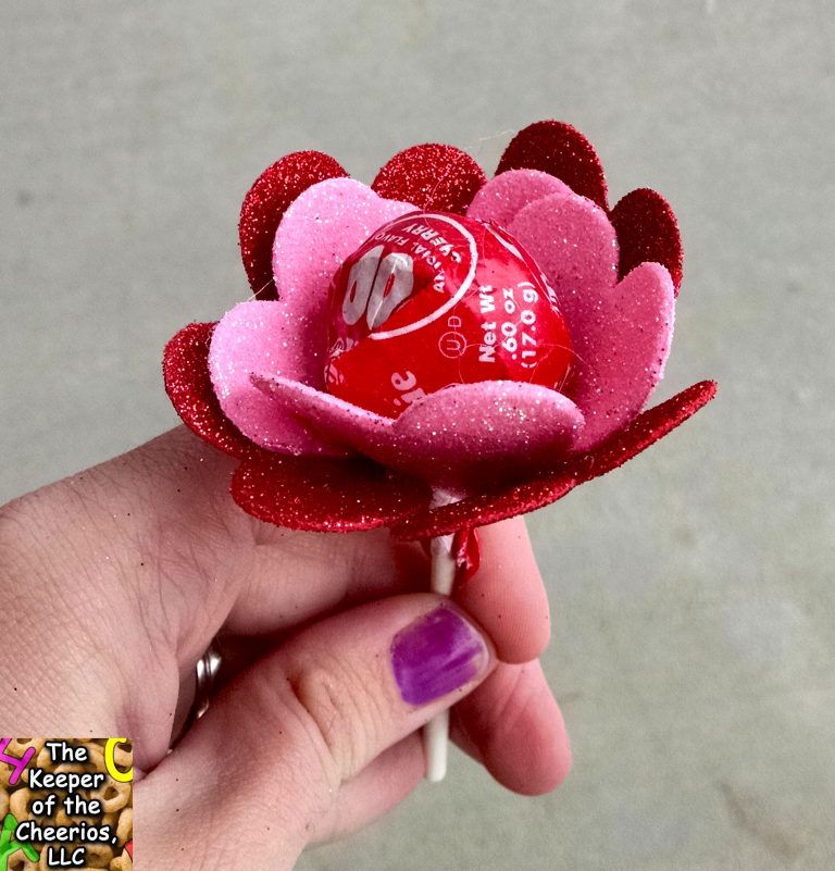 Heart Flower Sucker Valentine - The Keeper of the Cheerios