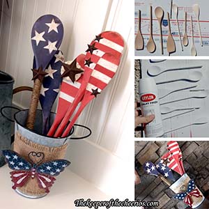 Patriotic wooden spoons sm