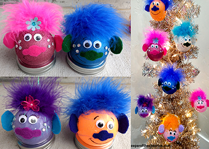 Trolls Christmas Ornaments sm