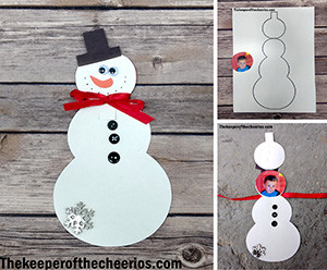 snowman keepsake card smm