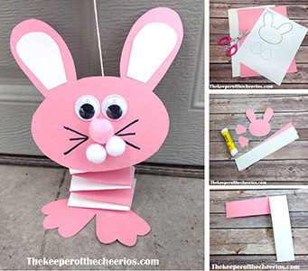 bouncing paper bunny sm