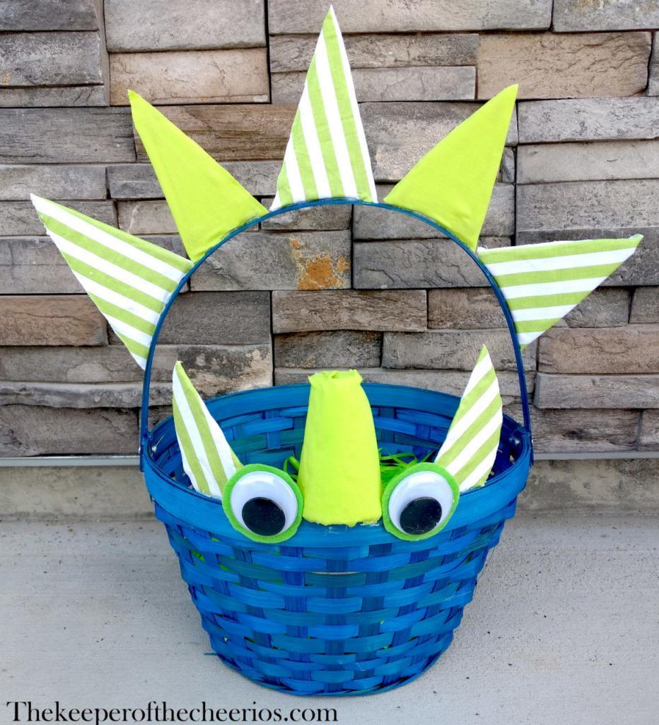 Dinosaur Easter Basket The Keeper of the Cheerios