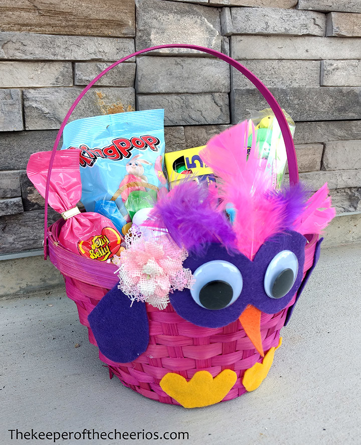 Owl Easter Basket - The Keeper of the Cheerios