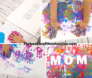 Fingerpainted mom art s