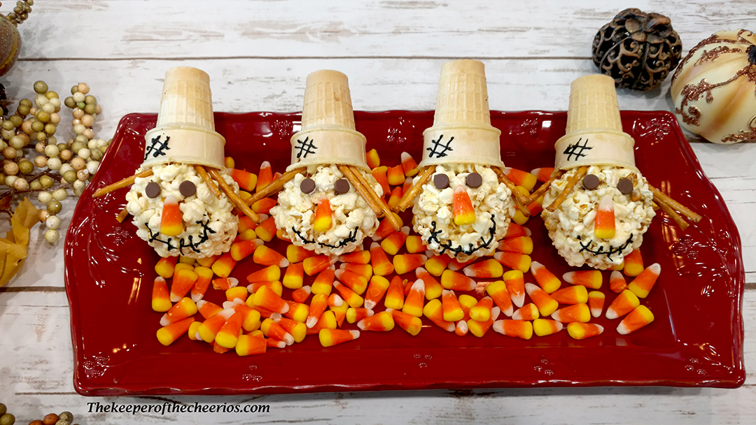 Super Silly Scarecrow Popcorn Balls