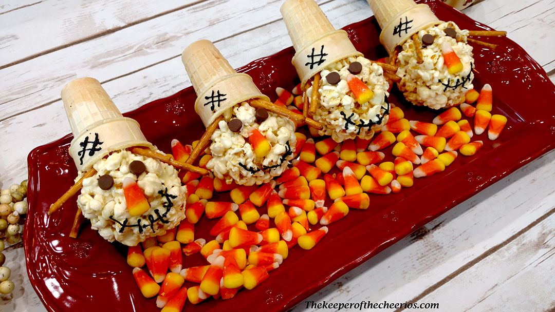 Super Silly Scarecrow Popcorn Balls