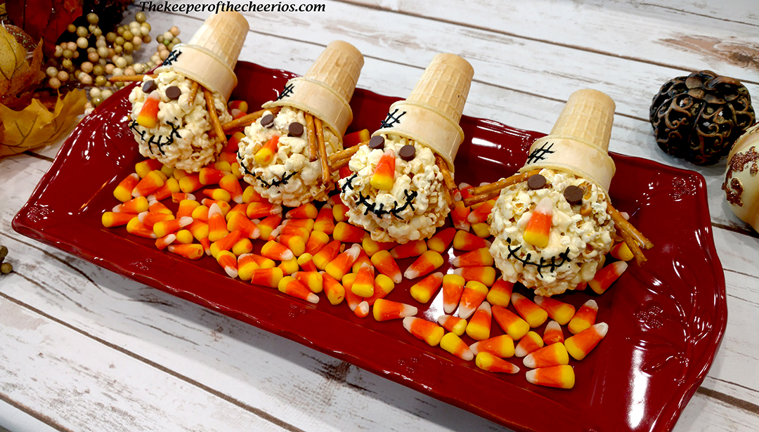 Super Silly Scarecrow Popcorn Balls