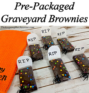 Graveyard brownies smmm