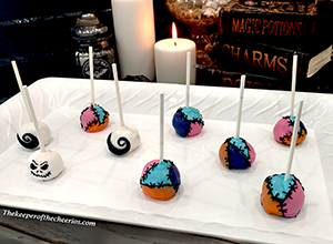 Nightmare before christmas halloween cake pops smmm