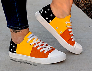 candy corn halloween shoes smm