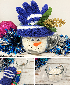 hot cocoa snowman mug gift sm