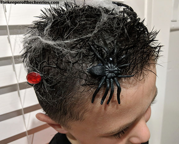 spider web design hair