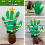 Handprint christmas tree smm