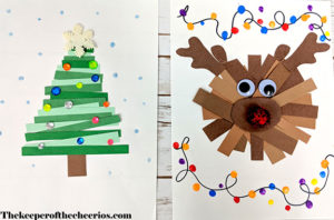 Paper Strips Christmas Crafts  The Keeper of the Cheerios