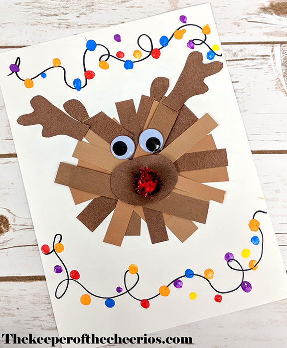 Paper Strips Christmas Crafts - The Keeper of the Cheerios