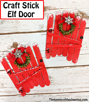 craft stick elf door smm