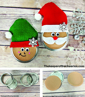 mason jar lid ornaments smm