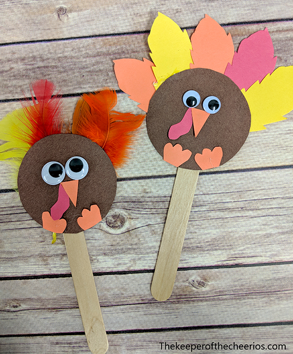 Super Silly Craft Stick Turkeys - The Keeper of the Cheerios