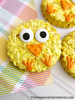 easter chick rice krispies smm