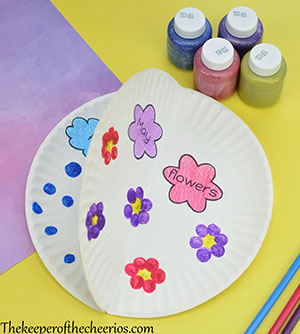 April showers paer plate craft smm