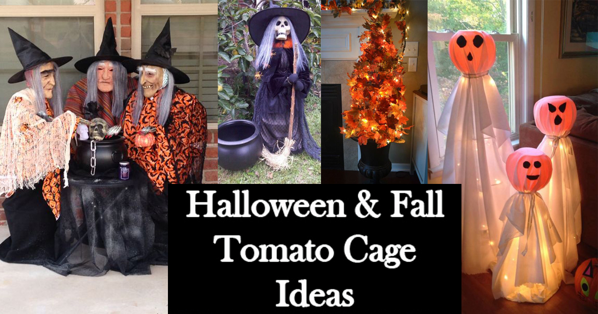 Halloween And Fall Tomato Cage Decorations The Keeper Of The Cheerios