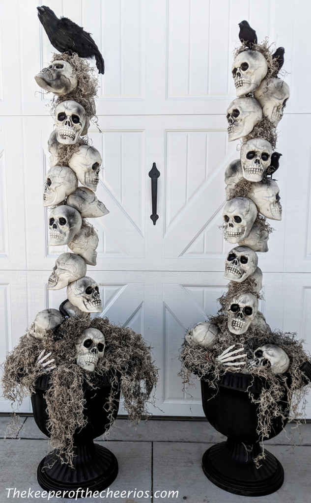 Skeleton Entryway Pots