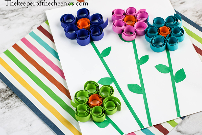 Spring-Flowers-Curled-paper-11