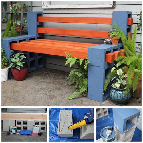 cinder-block-bench